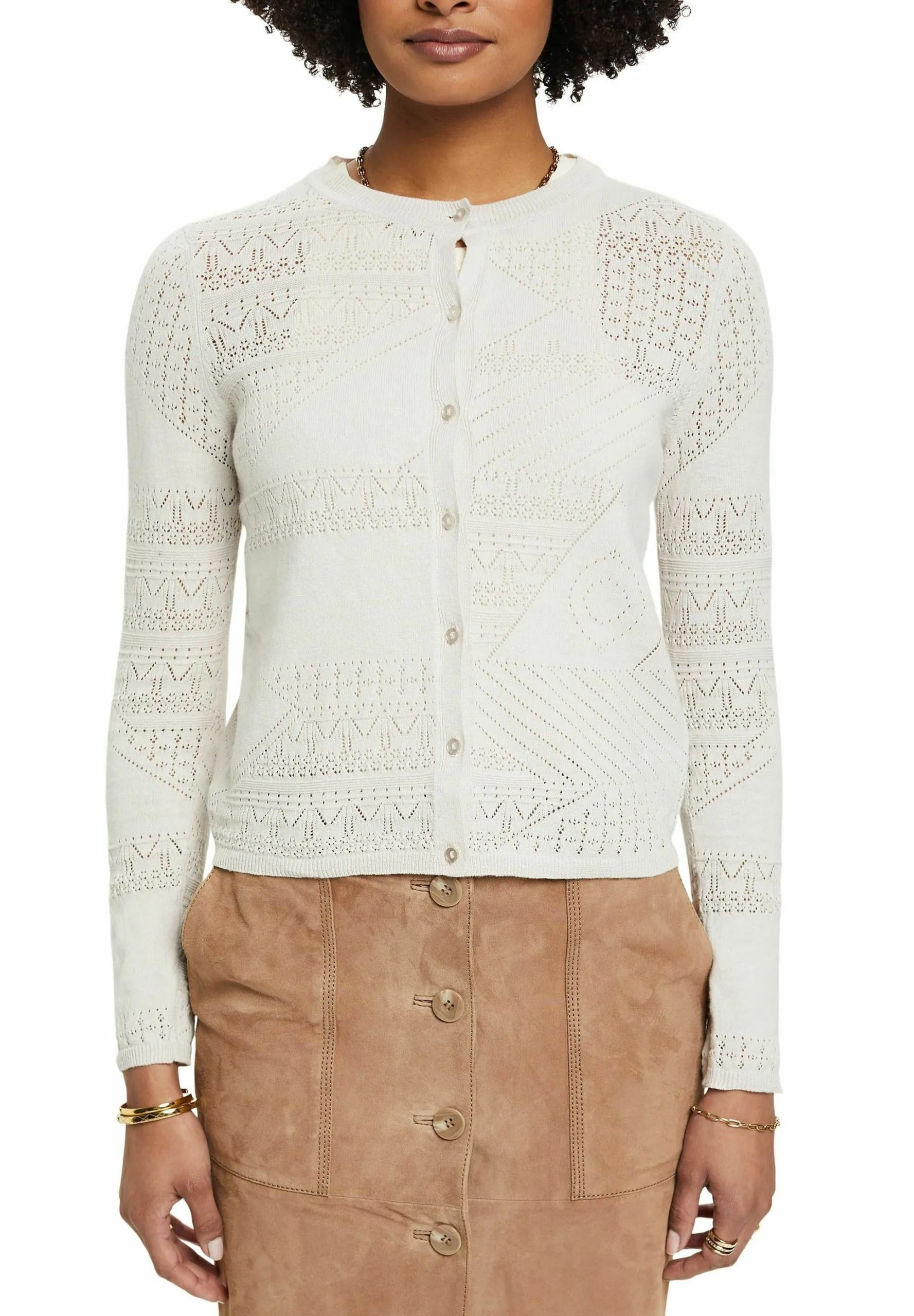 ESPRIT IM POINTELLE DESIGN - Neuletakki 3 ESPRIT IM POINTELLE DESIGN - Neuletakki