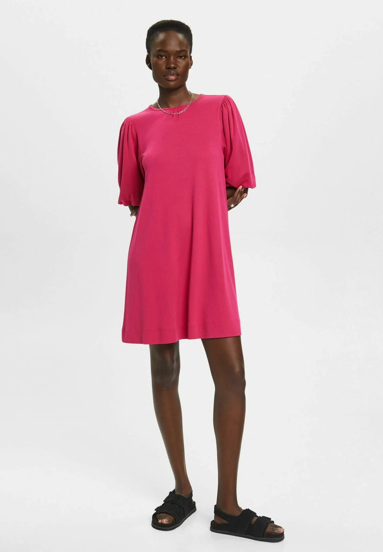 Edc By Esprit MINI MIT VOLUMINÖSEN ÄRMELN - Trikoomekko 4 Edc By Esprit MINI MIT VOLUMINÖSEN ÄRMELN - Trikoomekko - Image 2