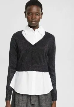 ESPRIT KURZER MIT V-AUSSCHNITT UND GLITZER-EFFEKT - Neuletakki