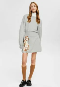 ESPRIT FIT-AND-FLARE MIT FLORALEM MUSTER - Neulemekko 12 ESPRIT FIT-AND-FLARE MIT FLORALEM MUSTER - Neulemekko -Halpa Esprit Kauppa 7433af2e3aec44c6a68a20b6a952e002