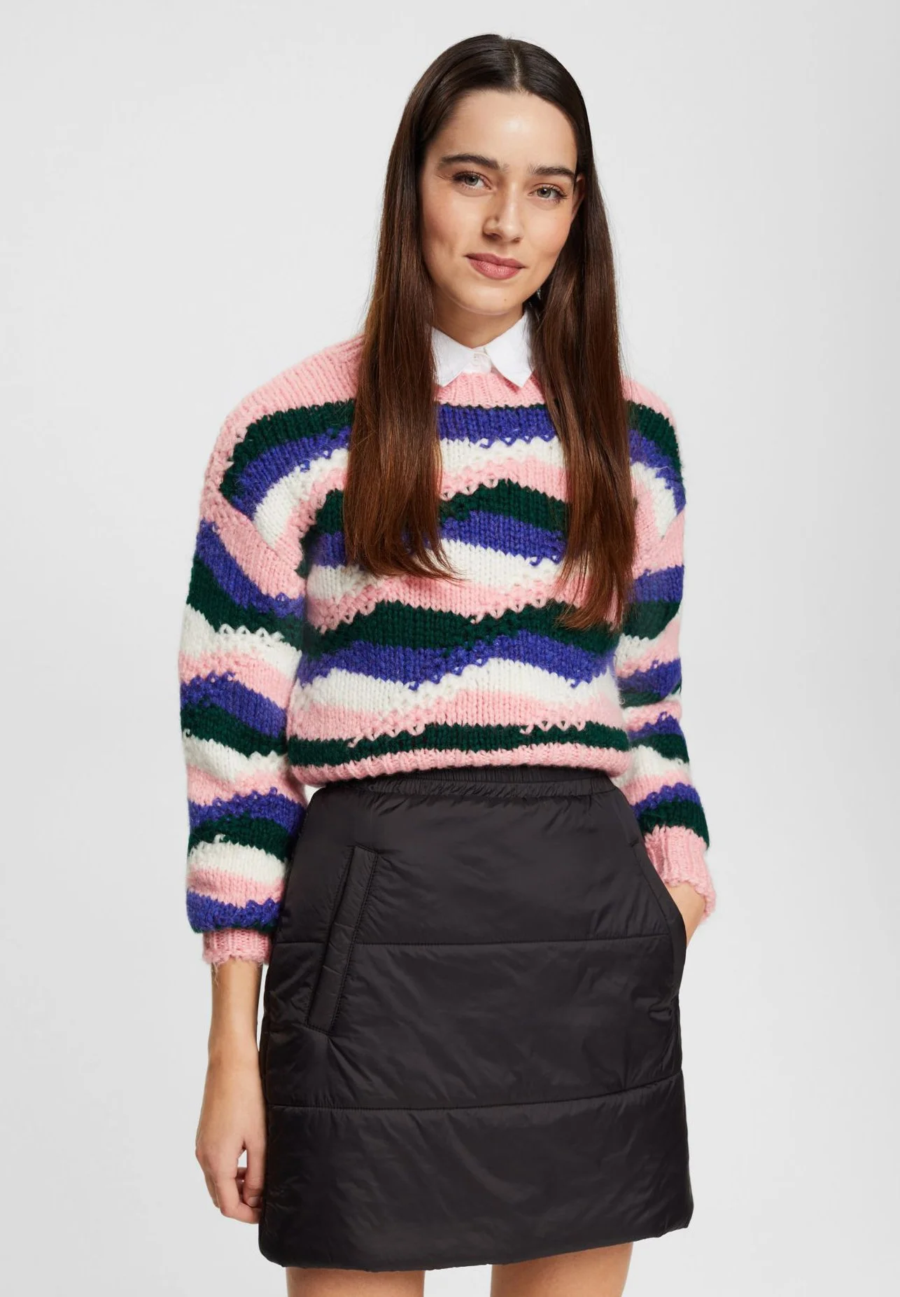 Edc By Esprit STRIPE - Neule 3 Edc By Esprit STRIPE - Neule