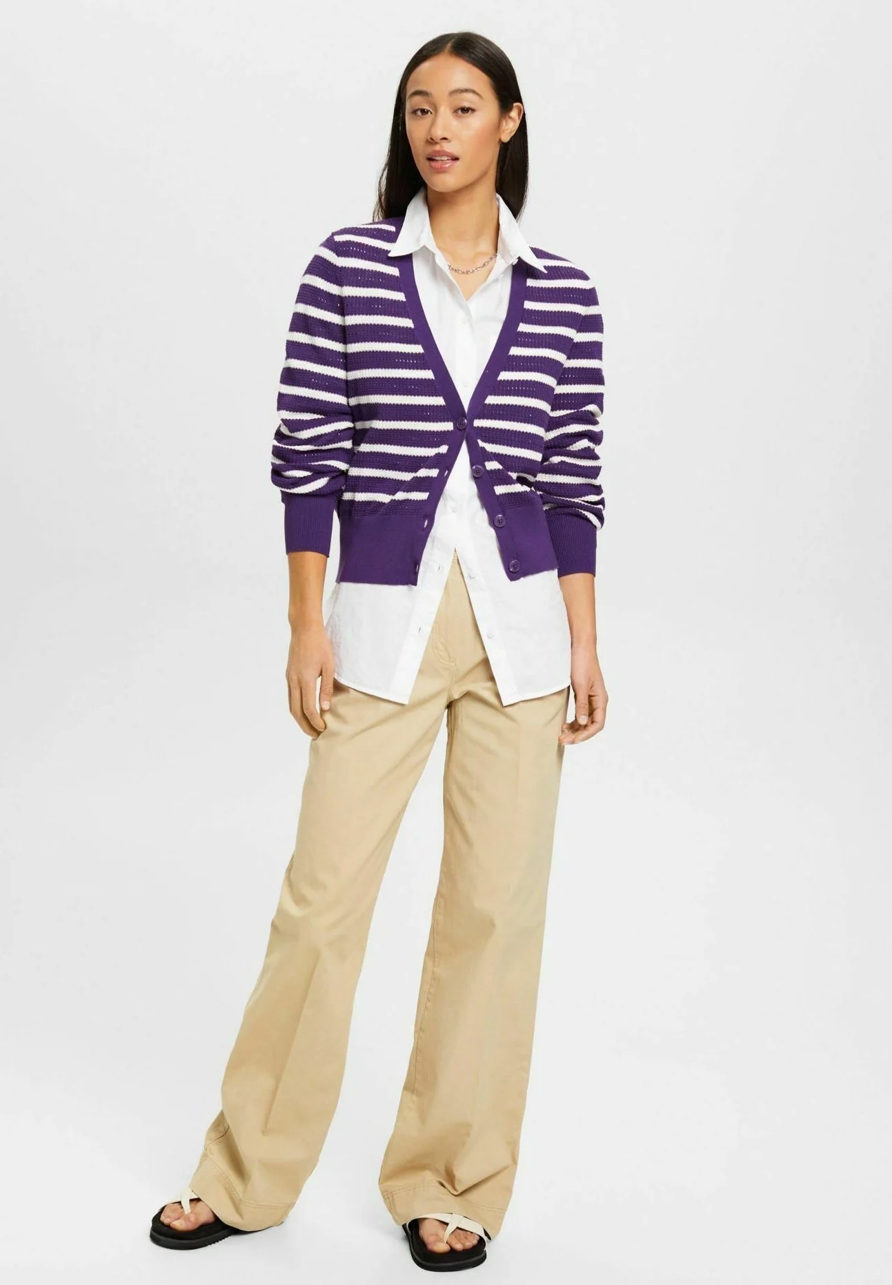 Edc By Esprit GESTREIFTER - Neuletakki 4 Edc By Esprit GESTREIFTER - Neuletakki - Image 2