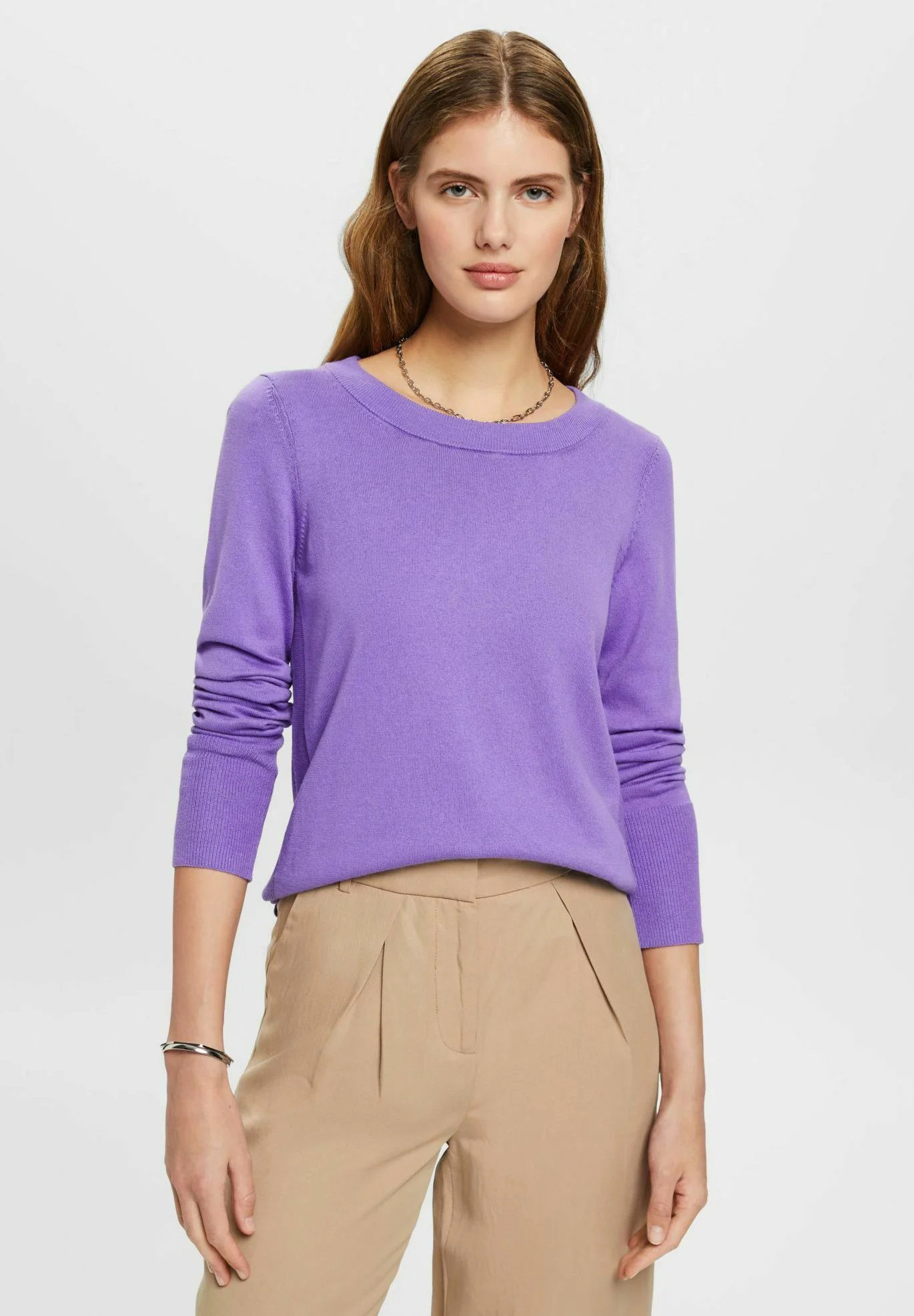 ESPRIT HIGH-LOW-SAUM - Neule 3 ESPRIT HIGH-LOW-SAUM - Neule