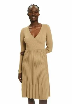 ESPRIT PLISSIERTES WICKEL MIT LANGEN ÄRMELN - Neulemekko -Halpa Esprit Kauppa de068360551349bd98a86c9010f396c5