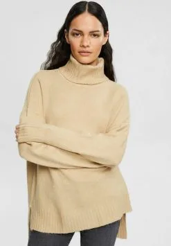 ESPRIT ROLLKRAGEN IN MOULINÉ - Neule