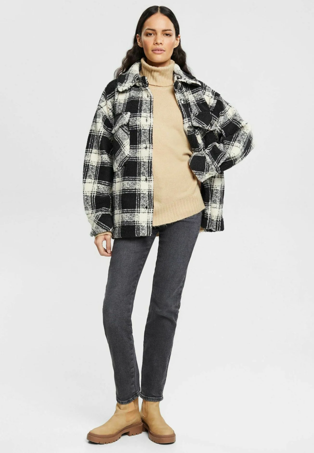 ESPRIT ROLLKRAGEN IN MOULINÉ - Neule 4 ESPRIT ROLLKRAGEN IN MOULINÉ - Neule - Image 2